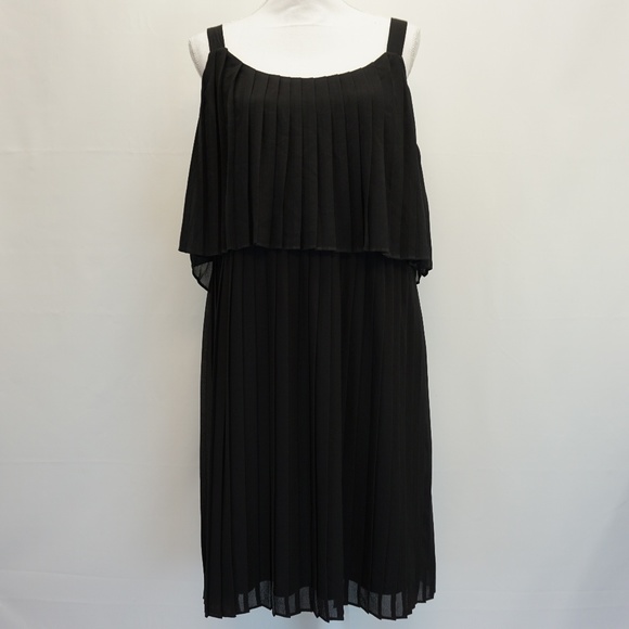 NY Collection Dresses & Skirts - NY Collection Pleated Chiffon Layer Dress XL